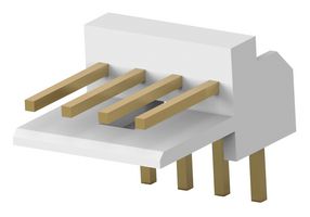 176153-4 WTB Conn, R/A Header, 4Pos, 1ROW, 2.5mm Amp - Te Connectivity