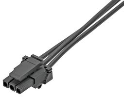 145132-0300 Cable ASSY, 3Pos, Rcpt-Rcpt, 75mm Molex