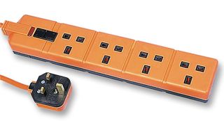 EXS13/42 Orange Power Outlet Strip, 4 Outlet, 2m, 240V Permaplug