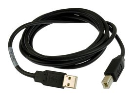 1487586-3 USB Cable, 2.0 A Plug-B Plug, 6.3", WHT Amp - Te Connectivity