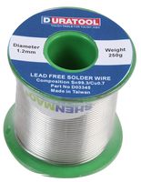 D03345 Solder Wire, Sn/ Cu, 1.2mm, 250g Duratool