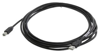 1487598-2 USB Cable, 2.0 A Plug-B Plug, 16.4ft Amp - Te Connectivity