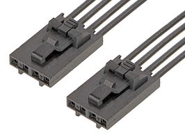 216270-1041 WTB CORD, 4P SL RCPT-SL RCPT, 100MM MOLEX