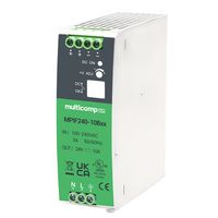 MPIF240-10B12 Power Supply, AC-DC, 12V, 16A multicomp Pro