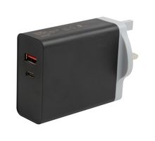 MC011362 Uk Mains Plug, USB-A/USB-C Quick Charger multicomp Pro