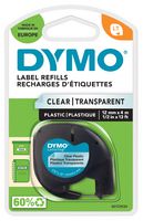 S0721530 Label, Tape, Plastic, Clear, 12MMX4M Dymo