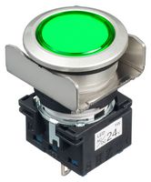 LB6MP-1T04G Pilot Light, Green, 24Vac/Vdc Idec