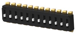 EDS12SNNNTR04Q Dip Switch, 12Pos, SPST, Slide, SMD Alcoswitch - Te Connectivity