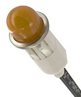 1050A3 Neon Indicator, Amber, 12.7mm, Wire Lead VCC (Visual Communications Company)