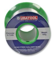 D01685 Solder Wire, Sn/ Cu, 0.7mm, 100g Duratool