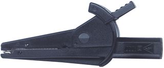 72924-0 Alligator Clip, 9mm, Black, 10A Pomona