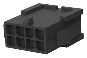 794615-8 Plug Housing, 8Pos, Nylon 66/6, Black Amp - Te Connectivity