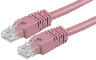 PS11208 Patch Cord, RJ45 Plug, Cat6, 0.5m, Pink Pro Signal