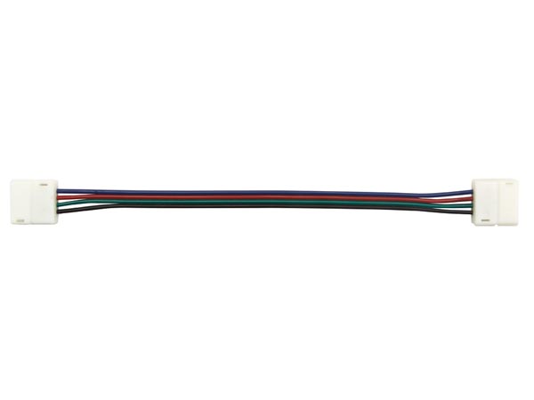 LCON32 KABEL MET PUSH CONNECTOREN VOOR FLEXIBELE LED STRIP - 10 mm RGB KLEUR