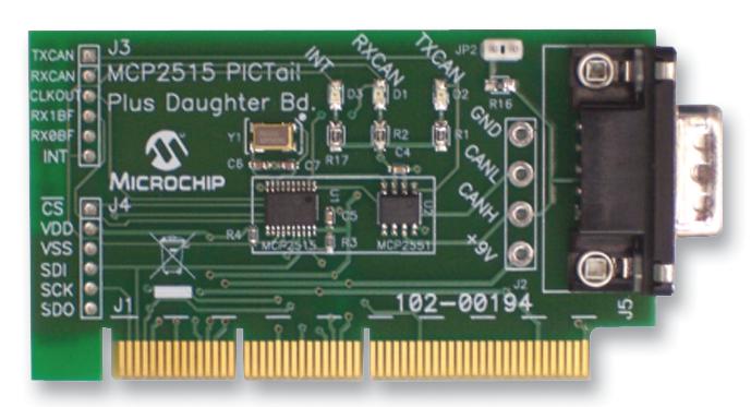 MICROCHIP Interface / Communications MCP2515DM-PTPLS MCP2515, CAN CNTLR, DAUGHTER BOARD MICROCHIP 1676255 MCP2515DM-PTPLS