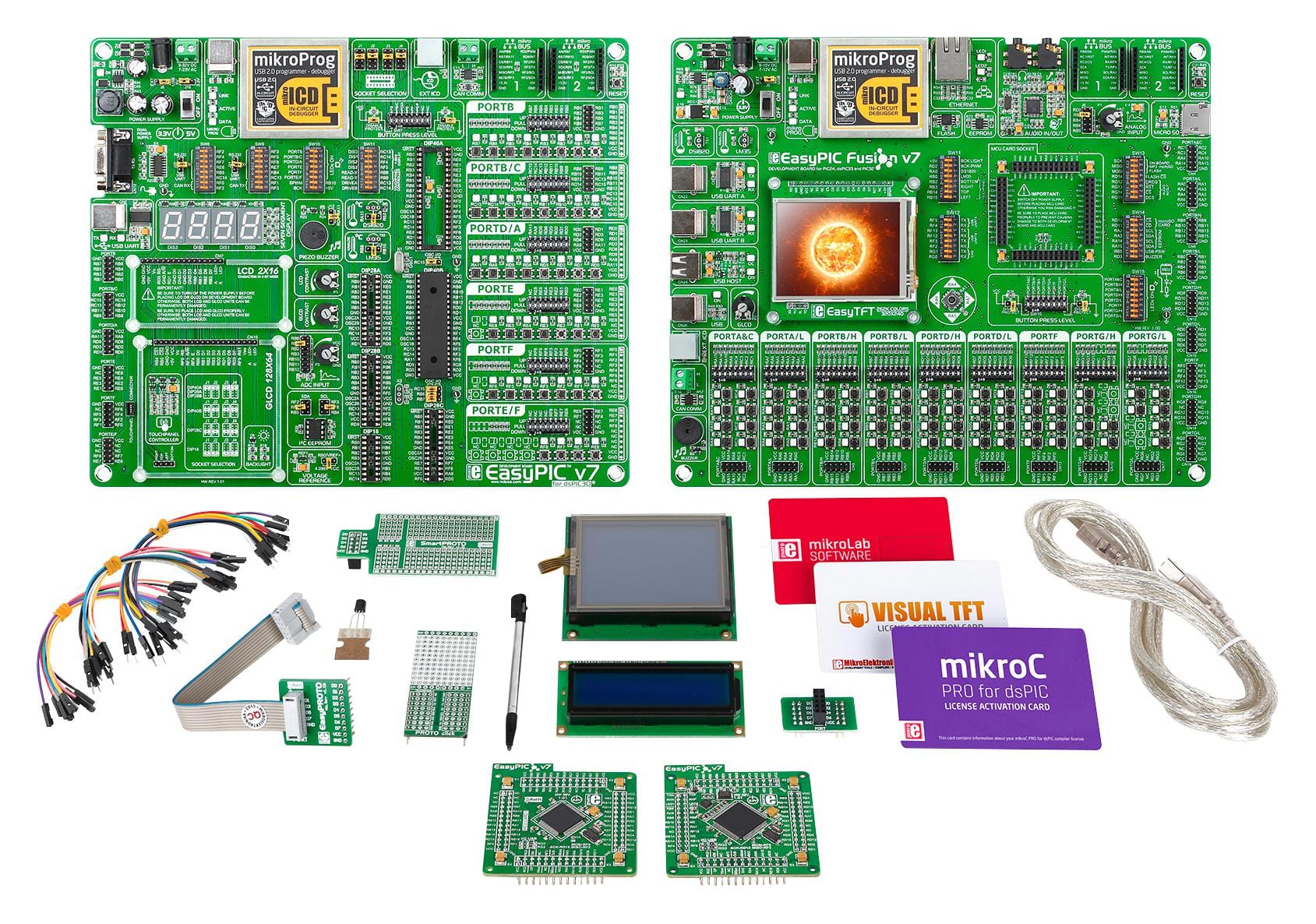 MIKROELEKTRONIKA MCU/MPU/DSC/DSP/FPGA Development Kits - Prima MIKROE-2010 DEV BOARD, PIC32/DSPIC30F MCU MIKROELEKTRONIKA 2521741 MIKROE-2010