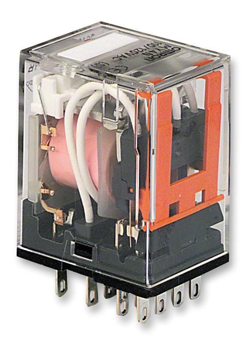 OMRON Power - General Purpose MY4 6VAC (S) RELAY, 4PDT, 250VAC, 30VDC, 5A OMRON 3158810 MY4 6VAC (S)