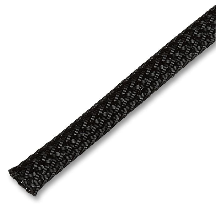 MULTICOMP PRO Sleeving PET10BK50MR SLEEVING, BRAID, 50M MULTICOMP PRO 3223346 PET10BK50MR