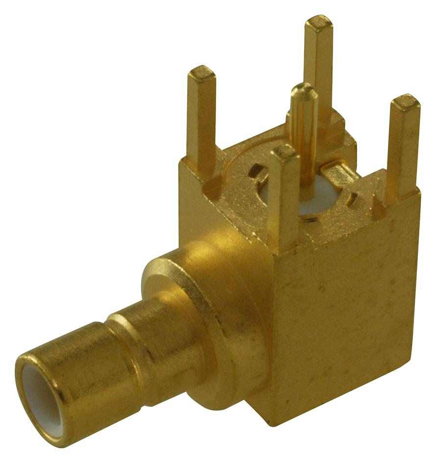 RADIALL RF/Coax Connectors R114665000 RF COAXIAL, SMB, RIGHT ANGLE JACK, 50OHM RADIALL 4194548 R114665000