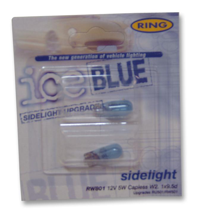 RING Filament / Incandescent RW801 SIDE/TAIL LAMP, R801 12V 5W, ICE BLUE RING 3762214 RW801