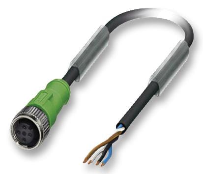 PHOENIX CONTACT Sensor Cable Assemblies SAC-4P-10,0-PUR/M12FS CABLE ASSY, M12 RCPT TO WIRE, 4P, 10M PHOENIX CONTACT 2308679 SAC-4P-10,0-PUR/M12FS
