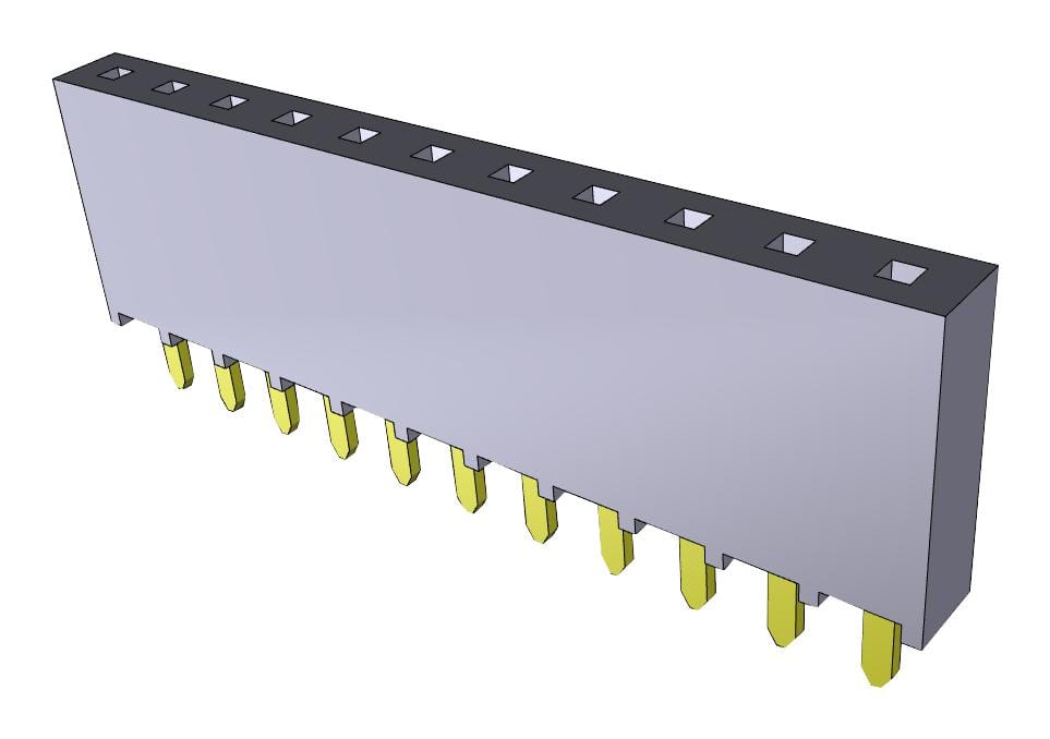 SAMTEC Board-to-Board SSW-107-01-G-S CONNECTOR, RCPT, 7POS, 1ROW, 2.54MM SAMTEC 2984569 SSW-107-01-G-S