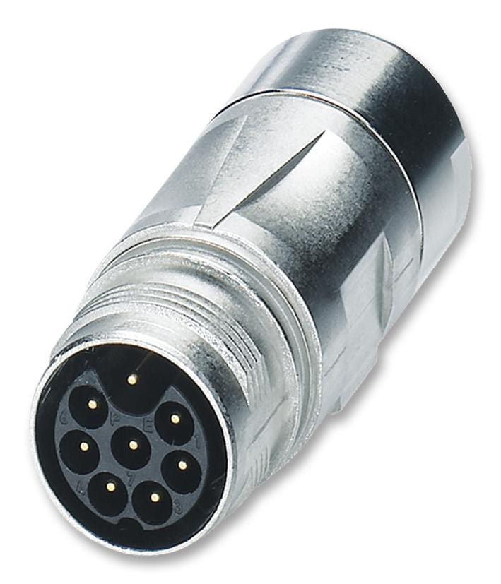PHOENIX CONTACT Industrial Circular ST-8EP1N8A9K04S CIRCULAR CONNECTOR, RCPT, 9POS, CABLE PHOENIX CONTACT 2448117 ST-8EP1N8A9K04S