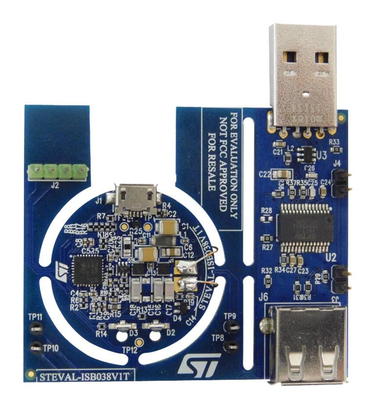 STMICROELECTRONICS RF / IF STEVAL-ISB038V1T EVAL BOARD, WIRELESS POWER TRANSMITTER STMICROELECTRONICS 2629847 STEVAL-ISB038V1T