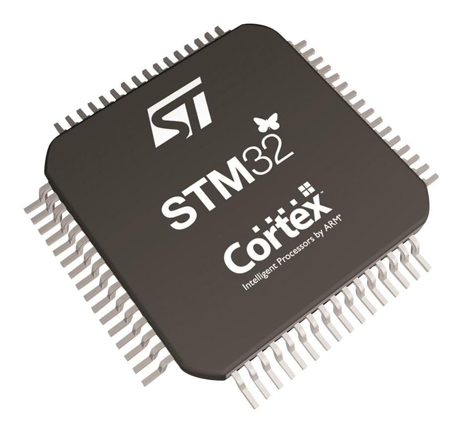 STMICROELECTRONICS Microcontrollers (MCU) - 32 Bit STM32F358RCT6 MCU, 32BIT, CORTEX-M4, 72MHZ, LQFP-64 STMICROELECTRONICS 2424431 STM32F358RCT6