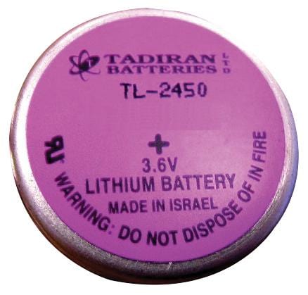 TADIRAN BATTERIES Non-rechargeable TL-2450 NON-RECHARGEABLE BATTERY, LISOCL2, 3.6V TADIRAN BATTERIES 2563224 TL-2450