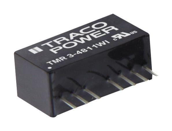 TRACO POWER Isolated Board Mount TMR 3-4813WI DC/DC CONVERTER, 1 O/P, 0.2A, 15V TRACO POWER 2280174 TMR 3-4813WI