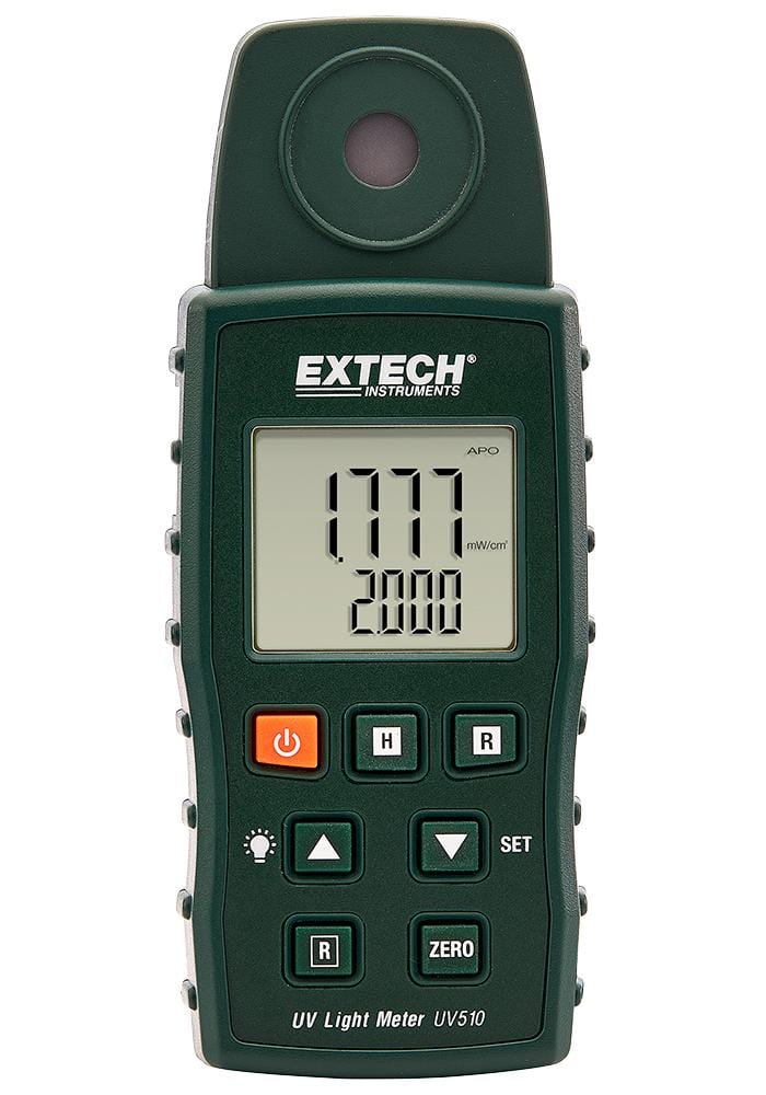 EXTECH INSTRUMENTS Lux UV510 UVA LIGHT METER, 320-390NM EXTECH INSTRUMENTS 3018728 UV510