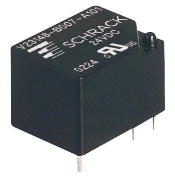 SCHRACK - TE CONNECTIVITY Power - General Purpose V23148A 107A101 POWER RELAY, 24VDC, SPDT, 5A, THT SCHRACK - TE CONNECTIVITY 3397665 V23148A 107A101