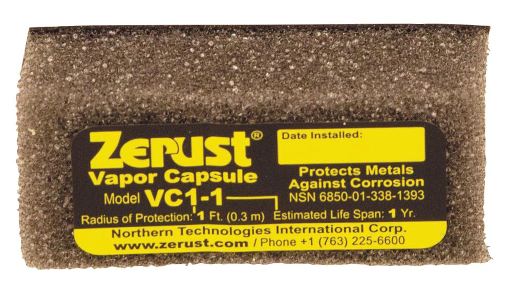 ZERUST Coatings VC1-1 VAPOUR CAPSULE, ANTI CORROSION ZERUST 3378667 VC1-1