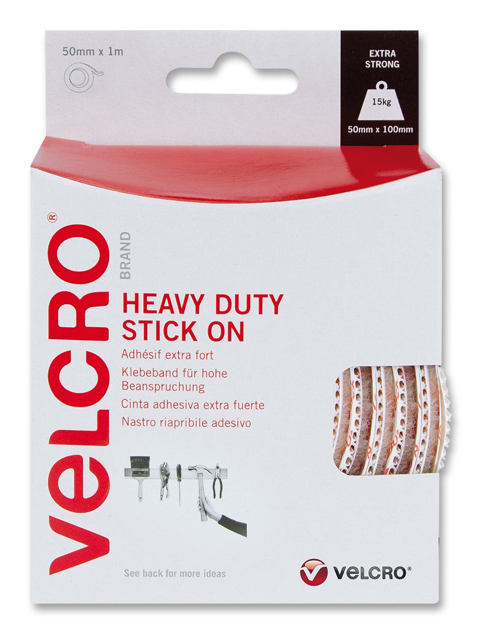 VELCRO Cable Ties VEL-EC60242 HD STICK ON TAPE, WHITE, 50MM VELCRO 2401005 VEL-EC60242