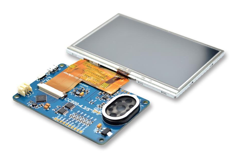 BRIDGETEK MCU/MPU/DSC/DSP/FPGA Development Kits - Prima VM800C43A-D EVE MODULE, 4.3IN TFT LCD DISPLAY BRIDGETEK 2355189 VM800C43A-D