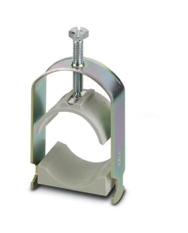 PHOENIX CONTACT Cable Clips WCC 56 CABLE CLAMP, STEEL, SILVER, 142MM, 56MM PHOENIX CONTACT 3256549 WCC 56