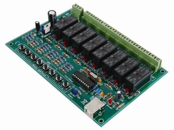 Velleman Modules WMI8090 8-KANAALS USB RELAISKAART WMI8090 WMI8090