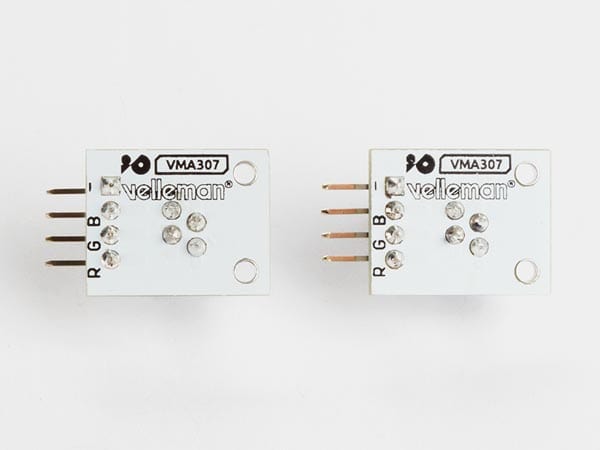 Velleman Arduino compatible sensoren WPM307 RGB LED-MODULE (2 st.) WPM307 WPM307