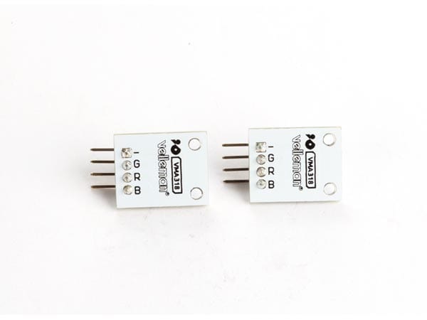 Velleman Arduino compatible sensoren WPM318 RGB SMD LED-MODULE 3 KLEUREN (2 st.) WPM318 WPM318