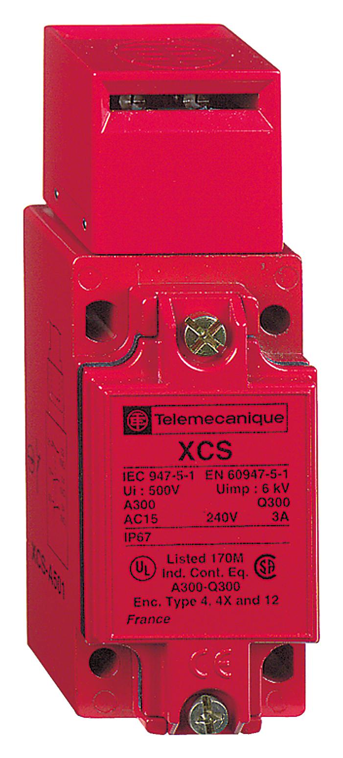 TELEMECANIQUE SENSORS Safety interlock XCSA511 SAFETY SWITCH, DPST-NO/SPST-NC, 6A, 120V TELEMECANIQUE SENSORS 3130577 XCSA511