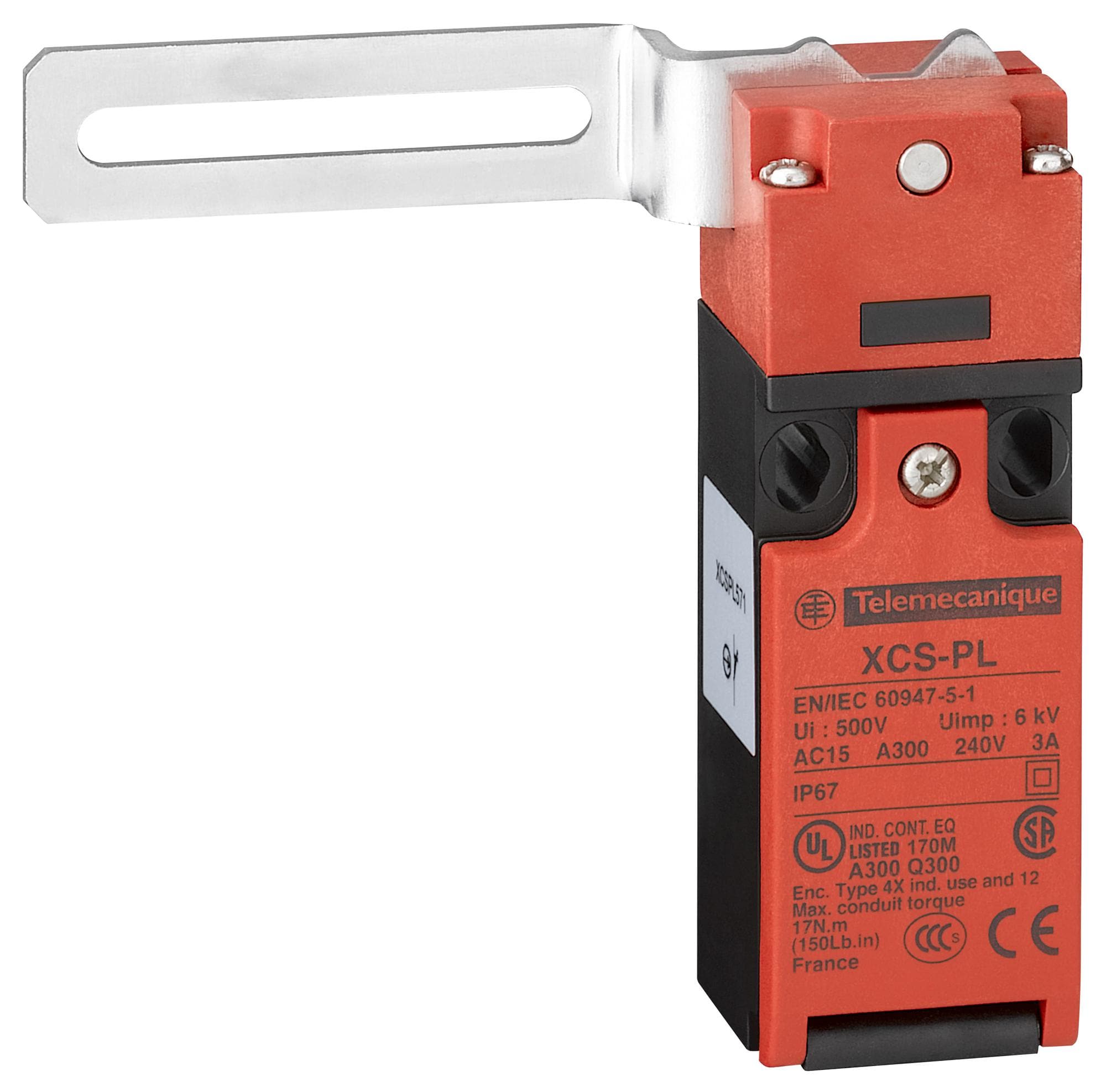SCHNEIDER ELECTRIC Safety interlock XCSPL591 SAFETY SWITCH, SPST-NO/NC, 6A, 120V SCHNEIDER ELECTRIC 3108641 XCSPL591