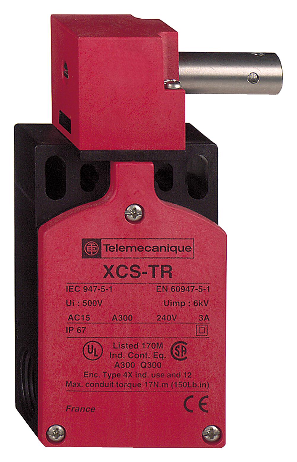 TELEMECANIQUE SENSORS Safety interlock XCSTR852 SAFETY SWITCH, 3PST-NC, 6A, 120V TELEMECANIQUE SENSORS 3130663 XCSTR852