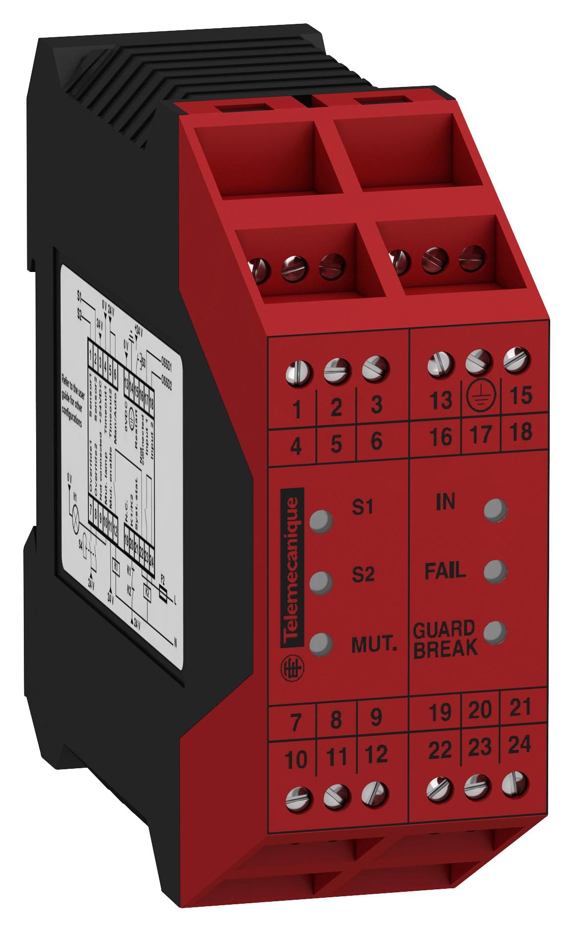 SCHNEIDER ELECTRIC Sensors XPSLCMUT1160 SAFETY MUTING MOD, 2 RELAY O/P, DIN RAIL SCHNEIDER ELECTRIC 3129443 XPSLCMUT1160