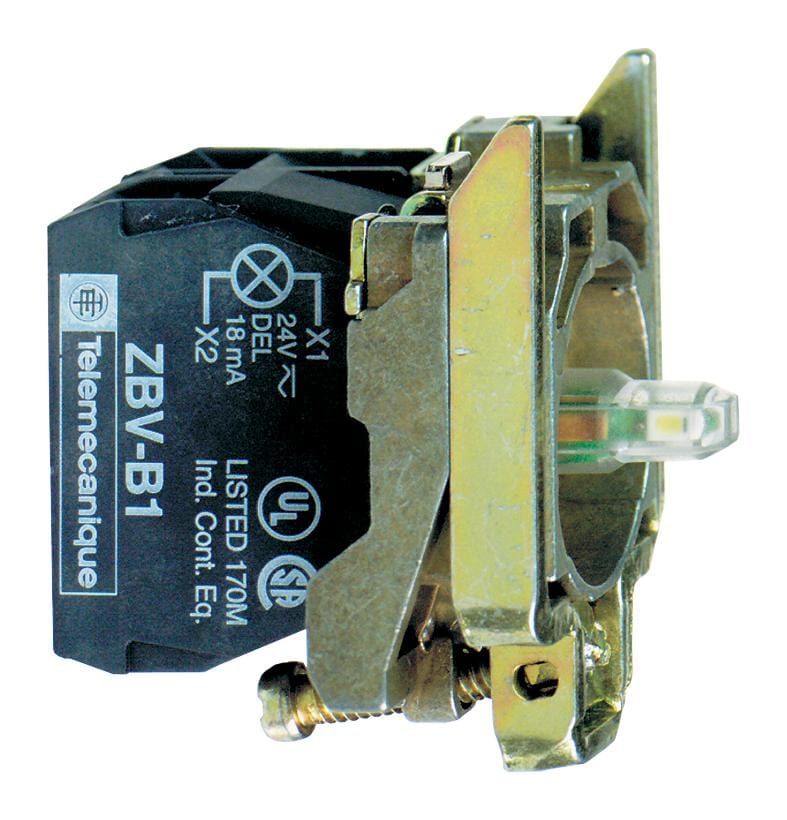SCHNEIDER ELECTRIC Contact Blocks ZB4BW0B13 LIGHT BLOCK, 2POLE, 6A, 120VAC, WHITE SCHNEIDER ELECTRIC 2058689 ZB4BW0B13