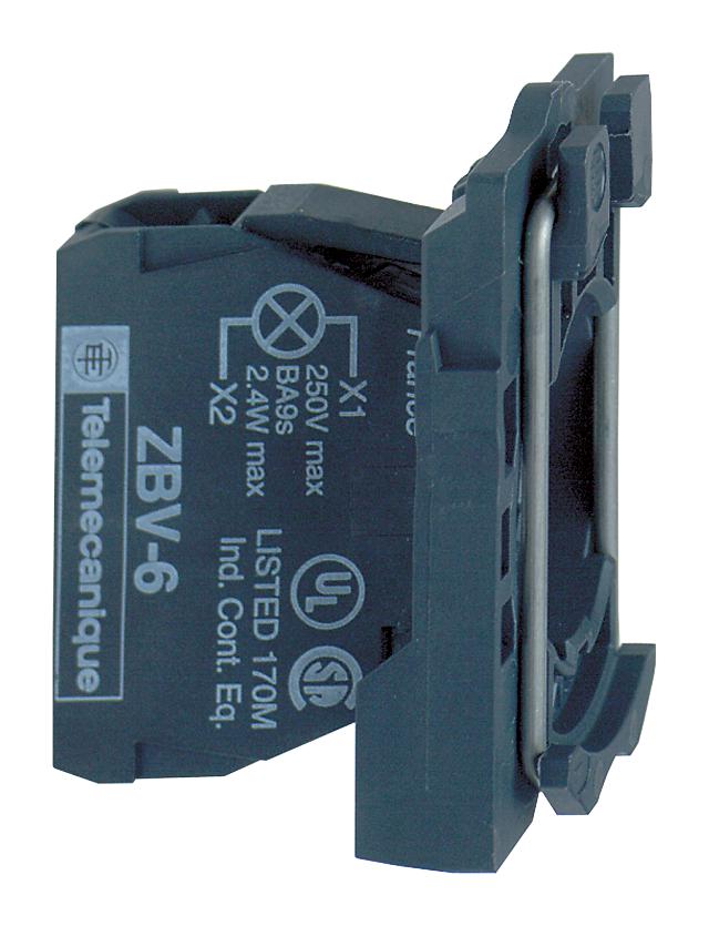 SCHNEIDER ELECTRIC Contact Blocks ZB5AV6 LIGHT BLOCK, 250V, SCREW SCHNEIDER ELECTRIC 2058761 ZB5AV6