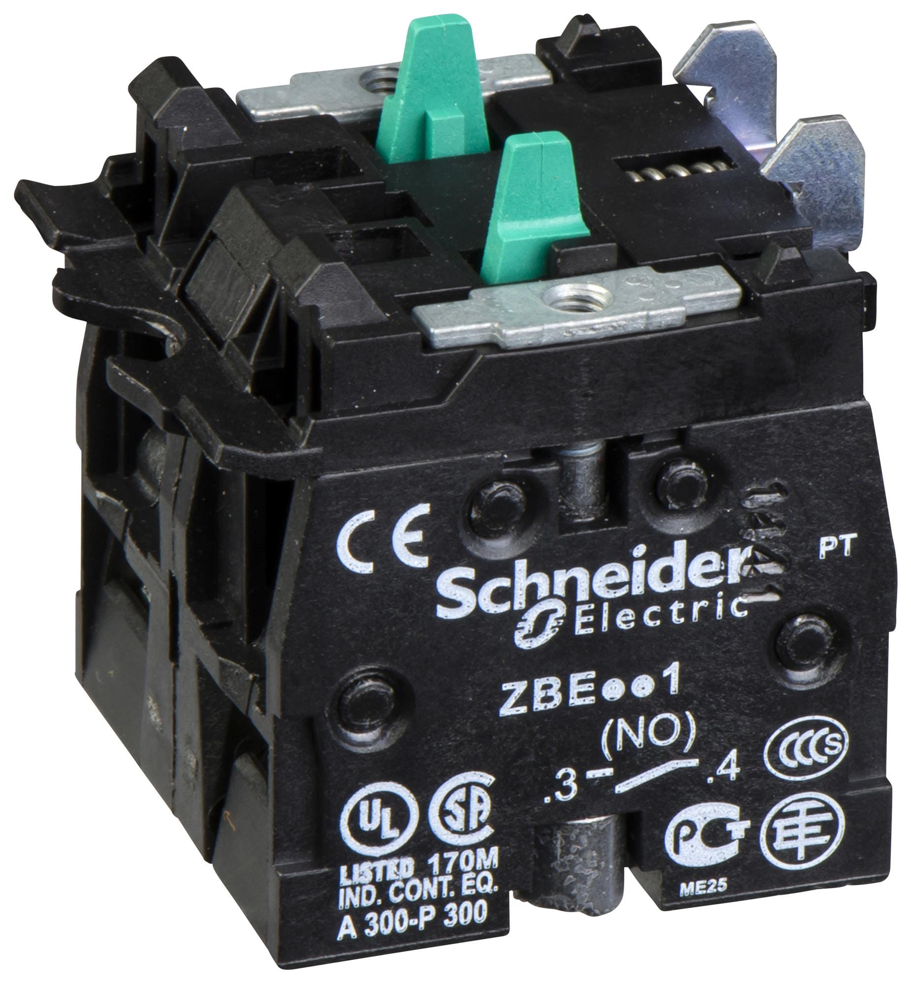 SCHNEIDER ELECTRIC Contact Blocks ZBE503 CONTACT BLOCK, 1.1A, 125VAC, CLAMP SCHNEIDER ELECTRIC 3114924 ZBE503